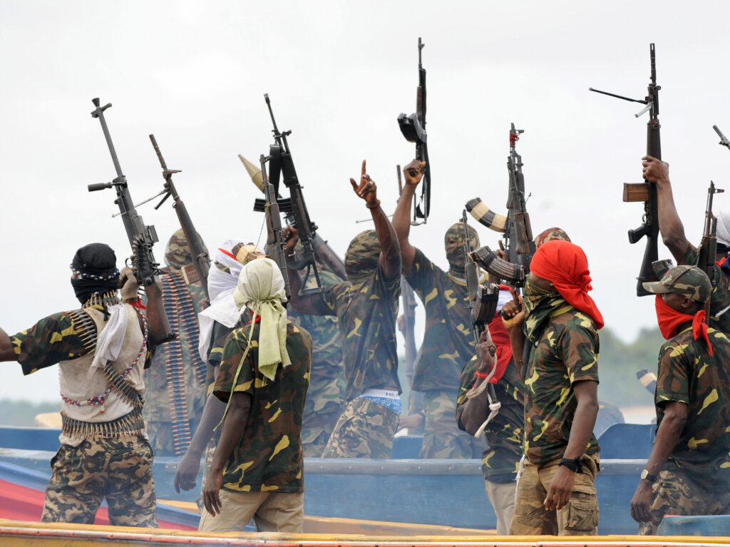 pirates in shipping lanes in Nigeria.