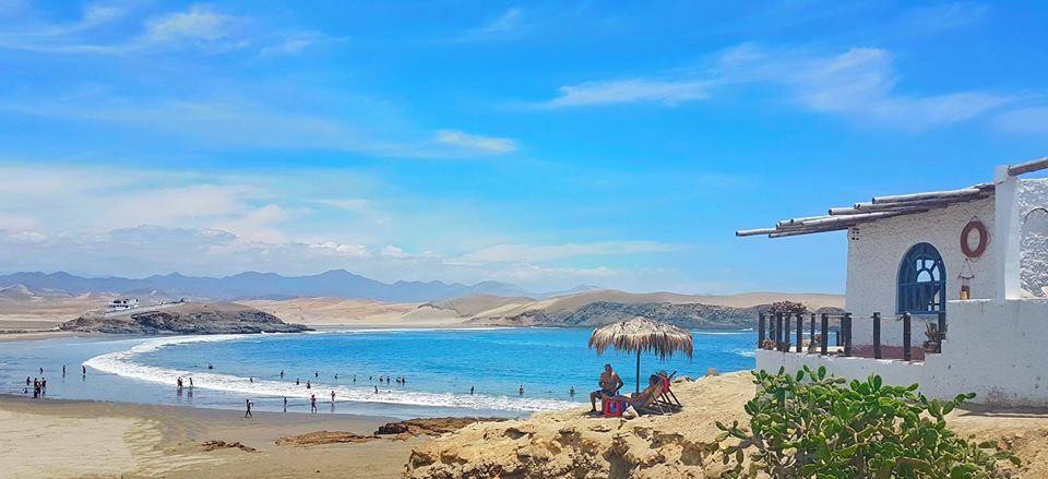 beautiful sand beach in Peru